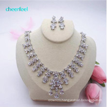 Fashional bling bling zircon crystal jewelry necklace sets for bridal  NE-210